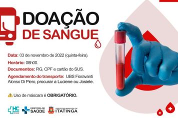 DOAÇÃO DE SANGUE!