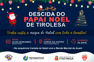 DESCIDA DO PAPAI NOEL DE TIROLESA