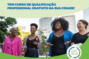 Cursos gratuitos com bolsa-auxílio de R$210,00 para Itatinga.