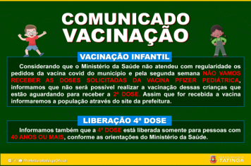 COMUNICADO VACINAÇÃO COVID-19