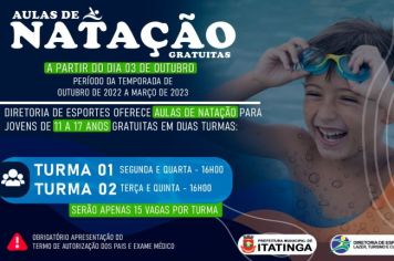 AULAS DE NATAÇÃO