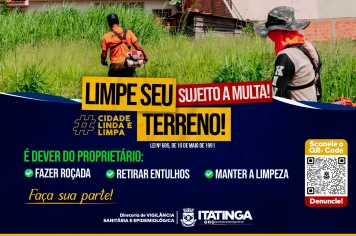 Notificação aos Proprietários de Terrenos