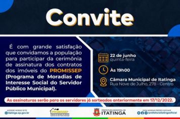 ENTREGA DAS ASSINATURAS DOS CONTRATOS DOS IMÓVEIS