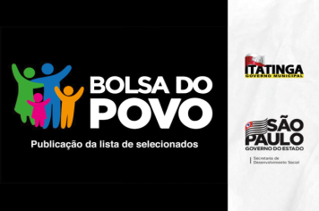 PUBLICAÇÃO DA LISTA DE SELECIONADOS - BOLSA DO POVO 