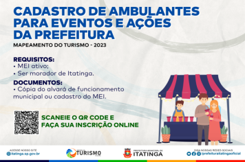 CADASTRO DE AMBULANTES PARA EVENTOS E AÇÕES DA PREFEITURA – 2023