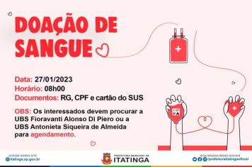 DOAÇÃO DE SANGUE!