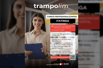 Oportunidade de Qualificação Profissional em Itatinga