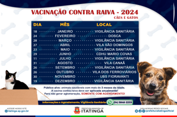 Vacinação contra a Raiva para nossos amigos peludos!