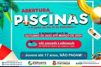 ABERTURA DAS PISCINAS! 