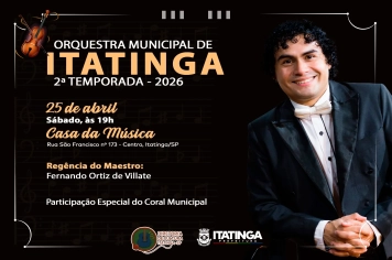 ORQUESTRA MUNICIPAL DE ITATINGA ABRE TEMPORADA 2026 COM CONCERTO ESPECIAL