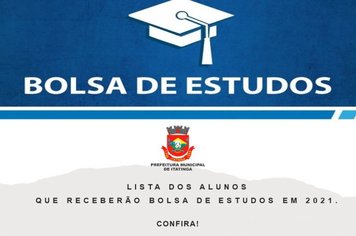 LISTA DOS NOMES PARA BOLSA DE ESTUDOS 2021