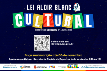 Seleção de Projetos Culturais - Inscrições Abertas! 
