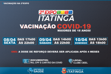 VACINAÇÃO COVID-19 NA 2ª EXPO ITATINGA