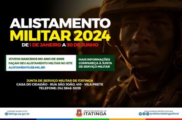 ALISTAMENTO MILITAR 2024