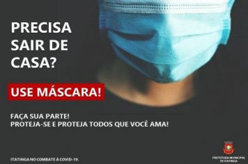 O uso de máscara é obrigatório em todo Município!