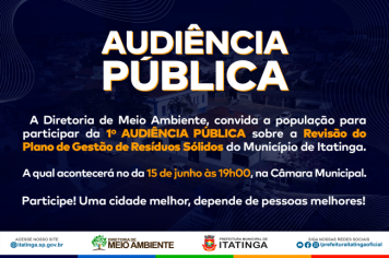 AUDIÊNCIA PÚBLICA - MEIO AMBIENTE