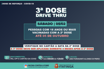 VACINAÇÃO - 3ª DOSE 