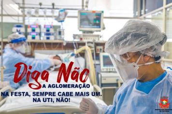 Diga NÃO a aglomeração! 