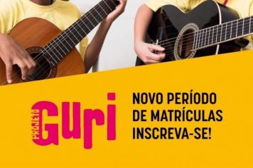 MATRÍCULAS ABERTAS PROJETO GURI