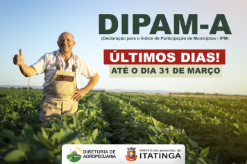 ÚLTIMOS DIAS PARA DECLARAÇÃO DA DIPAM-A! 