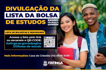 Divulgação da Lista de Bolsistas – Bolsa de Estudos