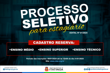 PROCESSO DE SELEÇÃO PÚBLICA DE ESTAGIÁRIOS