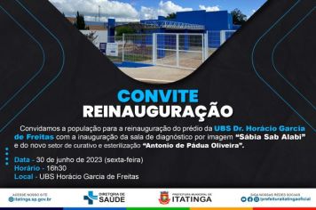 CONVITE DE REINAUGURAÇÃO