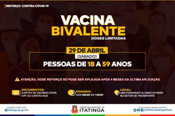 DOSE DE REFORÇO - VACINA BIVALENTE