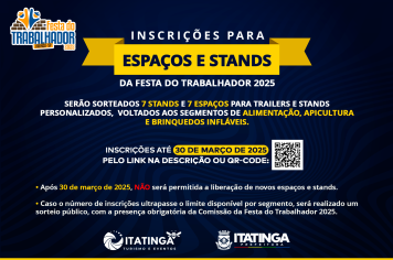 ATENÇÃO, EMPREENDEDORES DE ITATINGA! 