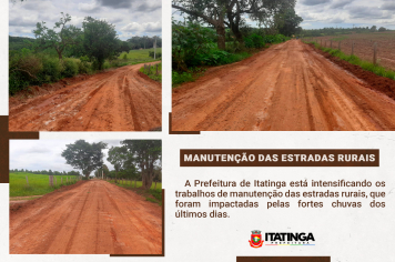 MANUTENÇÃO DAS ESTRADAS RURAIS
