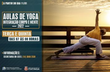 AULAS DE YOGA - INTEGRAÇÃO CORPO E MENTE