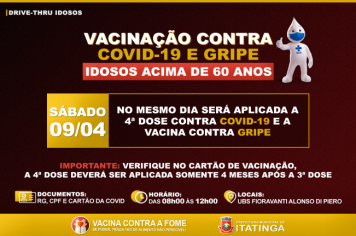 ATENÇÃO IDOSOS ACIMA DE 60 ANOS