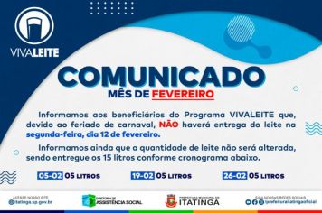 COMUNICADO VIVA LEITE