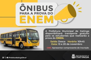 ÔNIBUS PARA PROVA DO ENEM