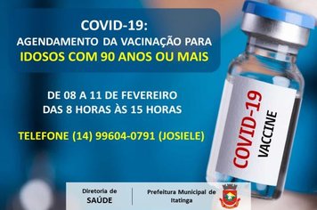 AGENDAMENTO - VACINA COVID-19 (90 anos ou mais)