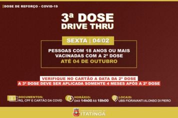 VACINAÇÃO - 3ª DOSE 