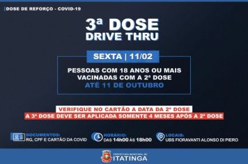 VACINAÇÃO - 3ª DOSE 