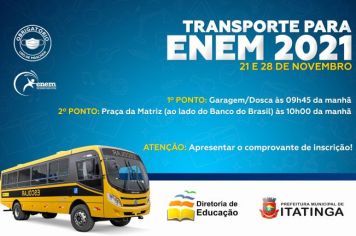 TRANSPORTE PARA O ENEM 2021 