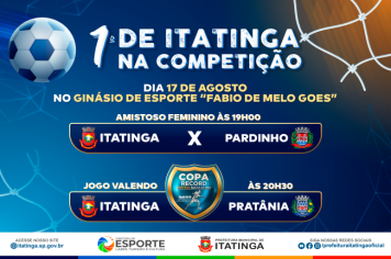 1ª RODADA DE ITATINGA NA COPA RECORD DE FUTSAL MASCULINO