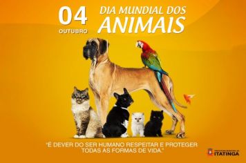 04 de outubro – Dia Mundial dos Animais 