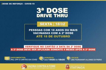 VACINAÇÃO - 3ª DOSE