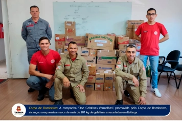 Campanha arrecada mais de 201 kg de gelatinas vermelhas em Itatinga