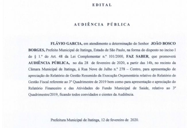 Audiência Pública 