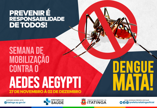 Semana de Mobilização contra o Mosquito Aedes aegypti - Prefeitura  Municipal de Ituporanga