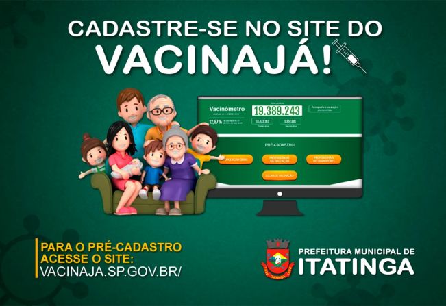 Vai vacinar? Faça o pré-cadastro!