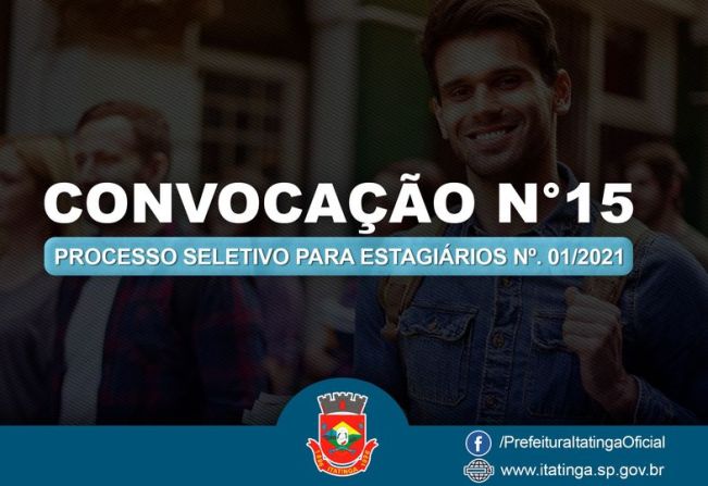 CONVOCAÇÃO PARA  ESTÁGIOS