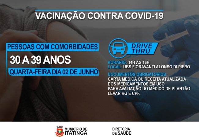 VACINAÇÃO PESSOAS COM COMORBIDADES - COVID-19