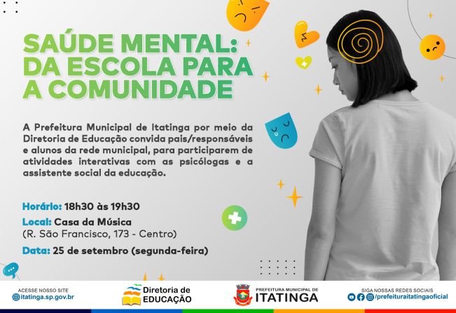 Saúde Mental: Da Escola Para a Comunidade