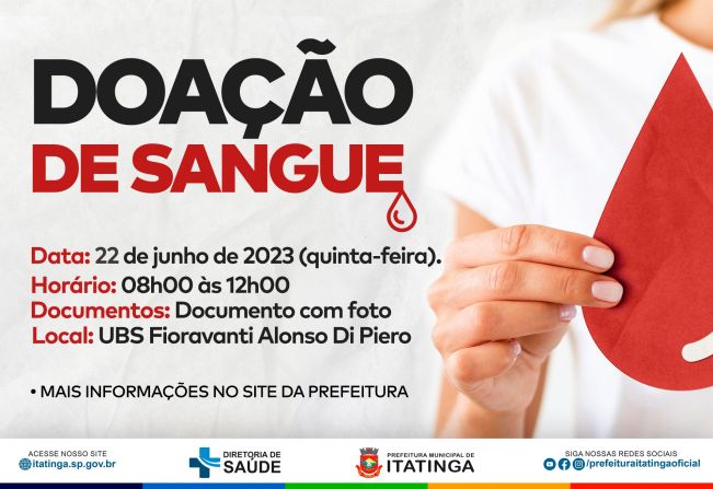 DOAÇÃO DE SANGUE!