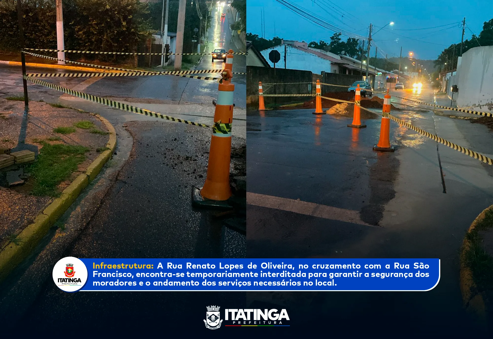 Atenção, moradores.